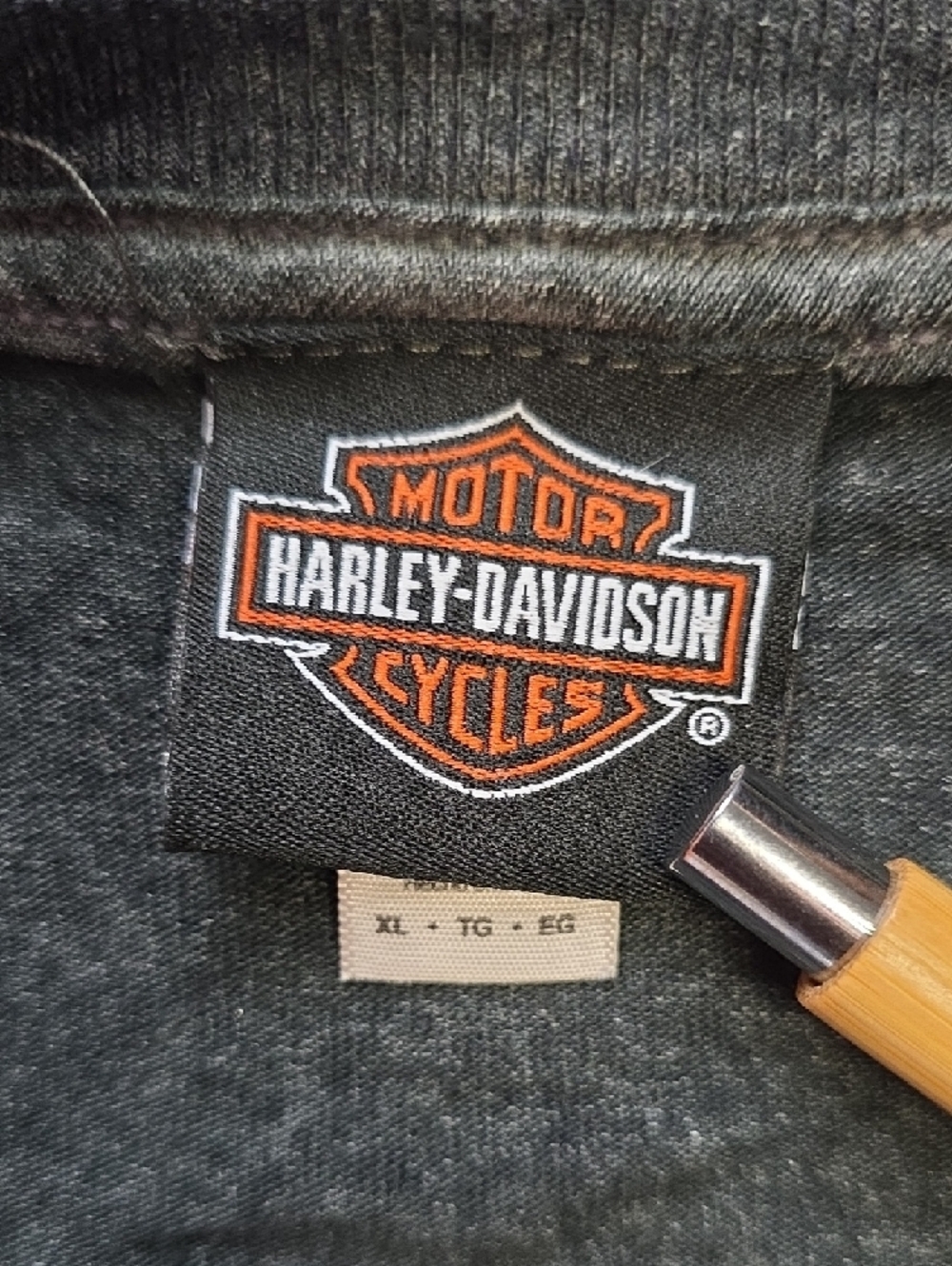 Harley-Davidson Charcoal Gray 'Freedom Machine' Short Sleeve Tee - Picture 2 of 8